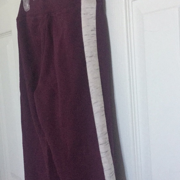Maroon purple sweatpants with strips - Picture 5 of 6